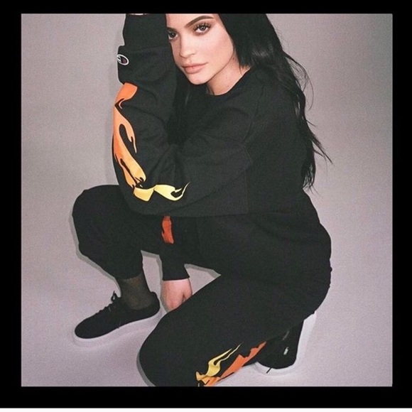 Champion Tops Kylie Jenner X Flame Crewneck Poshmark